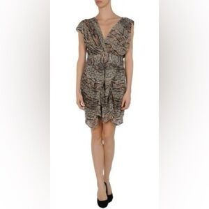 Isabel Marant velvet burnout flocked mini dress